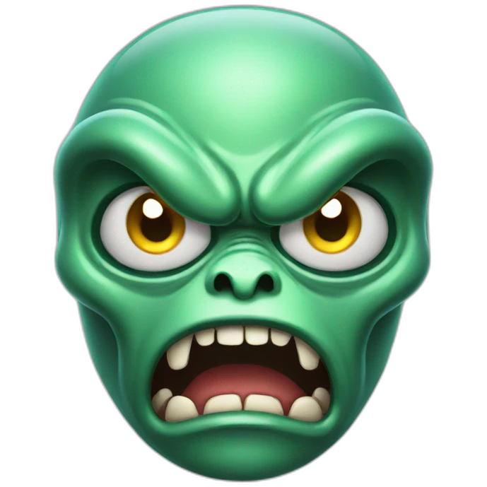 Alien angry  emoji