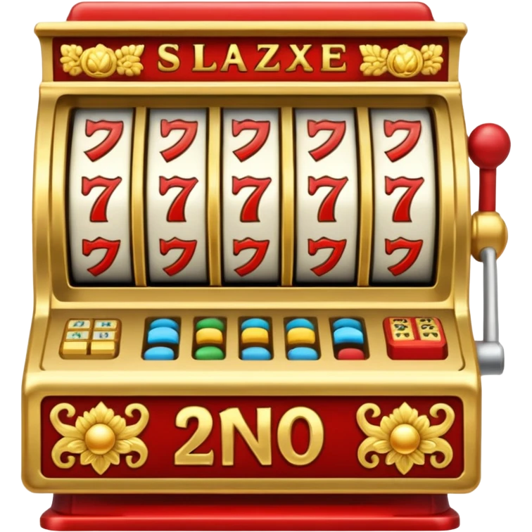 Slot machine, chinese emoji