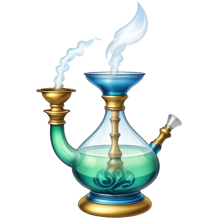 shisha with fumes emoji