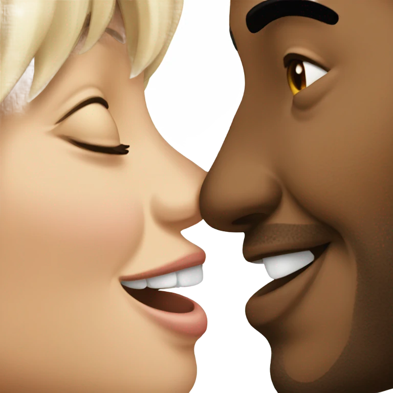 big kiss emoji