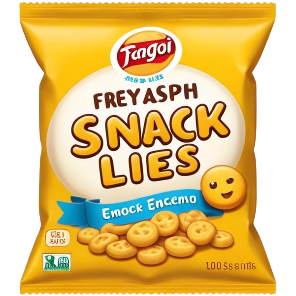 snack Lies brand, packaging emoji