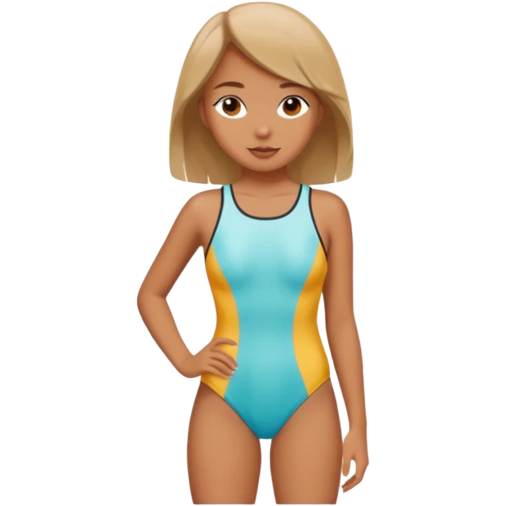 Girl wear swimsuit emoji