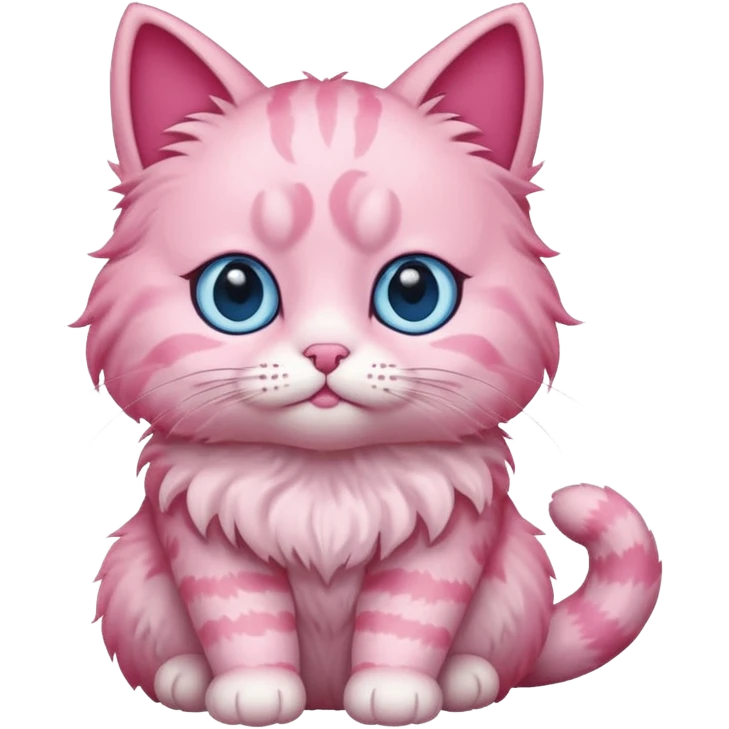 Pink cat emoji
