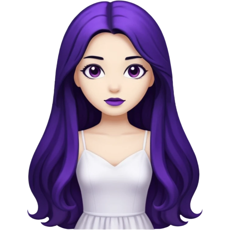 Purple girl emoji