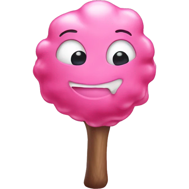 Pink gum emoji