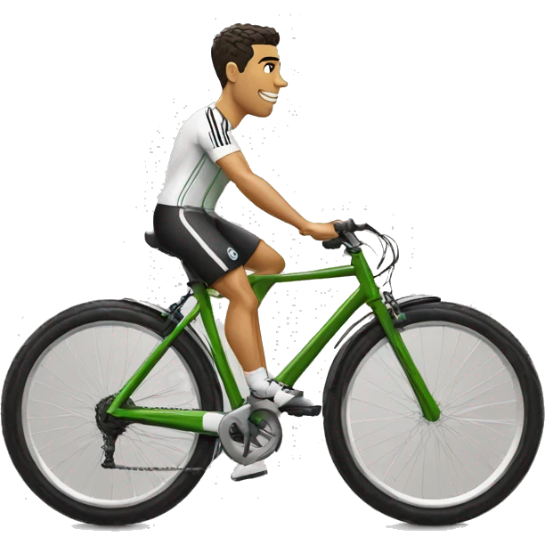Cristiano Ronaldo de bicicleta golll emoji
