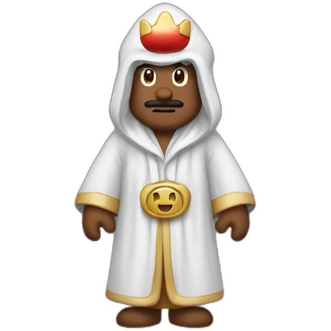 Mario in a robe emoji