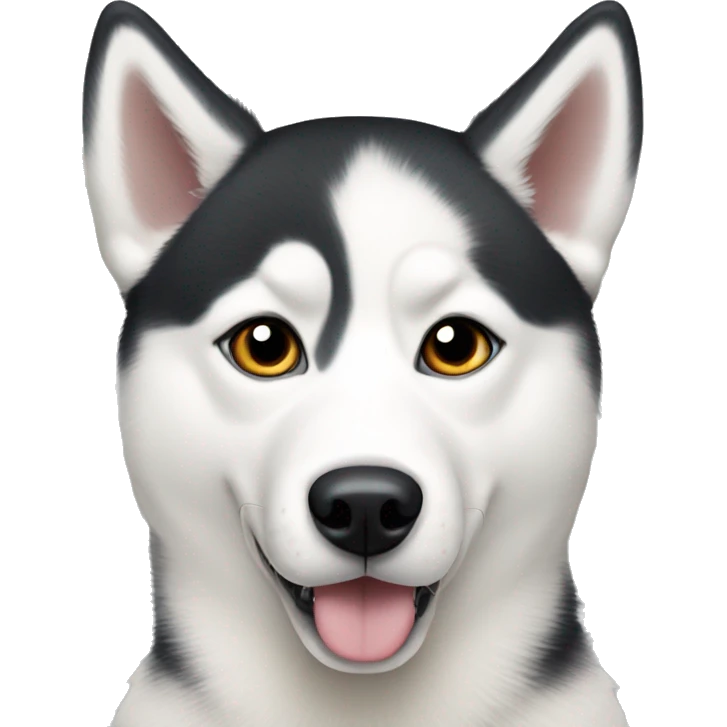 White Siberian husky  emoji