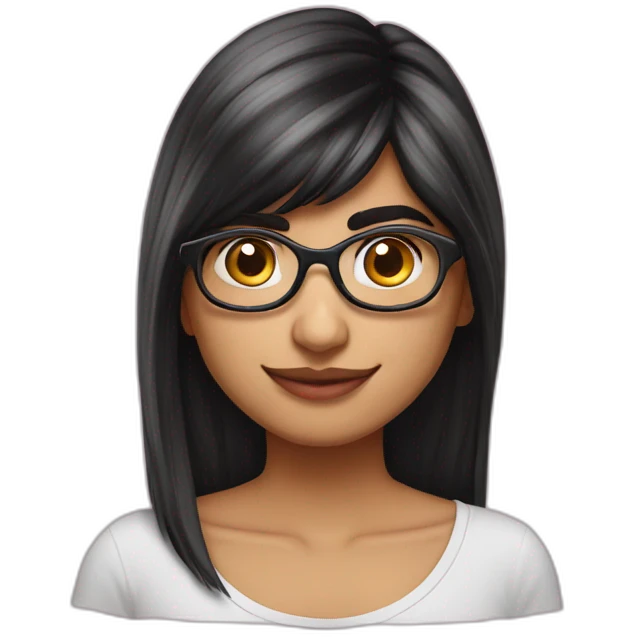 Mia Khalifa yogourt on face SFW SAFE emoji