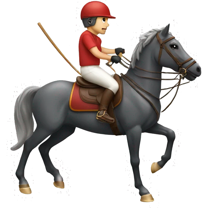 man playing polo on a horse emoji