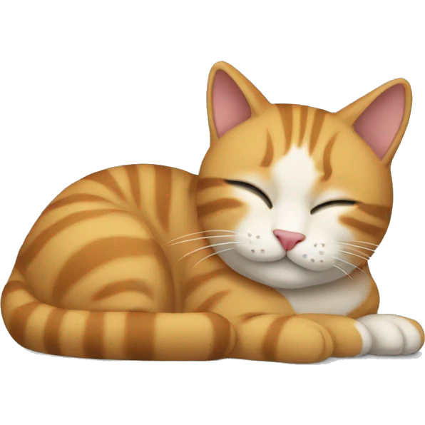 un gato dormilon emoji