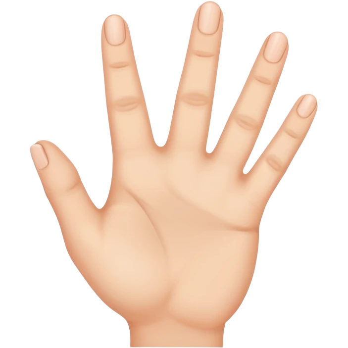 hand showing number four with fingers emoji