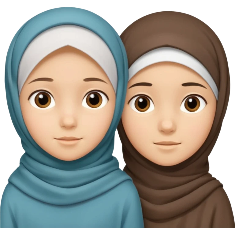 پسر بچه 11 ساله و دختر بچه 6 ساله برادر و خواهر مهربان دختر بچه مقنعه دارد emoji