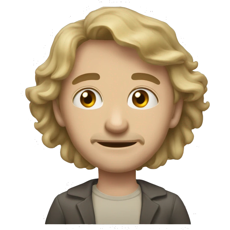 бежевое сердечко с улыбкой emoji