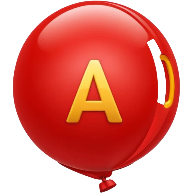 Quiero un emoji de un globo de la letra "A" emoji