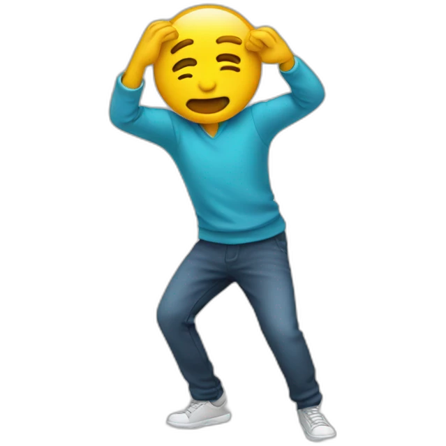 person who dabs emoji