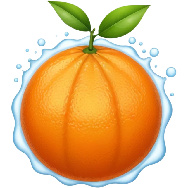 Orange fruit with steam flat  emoji