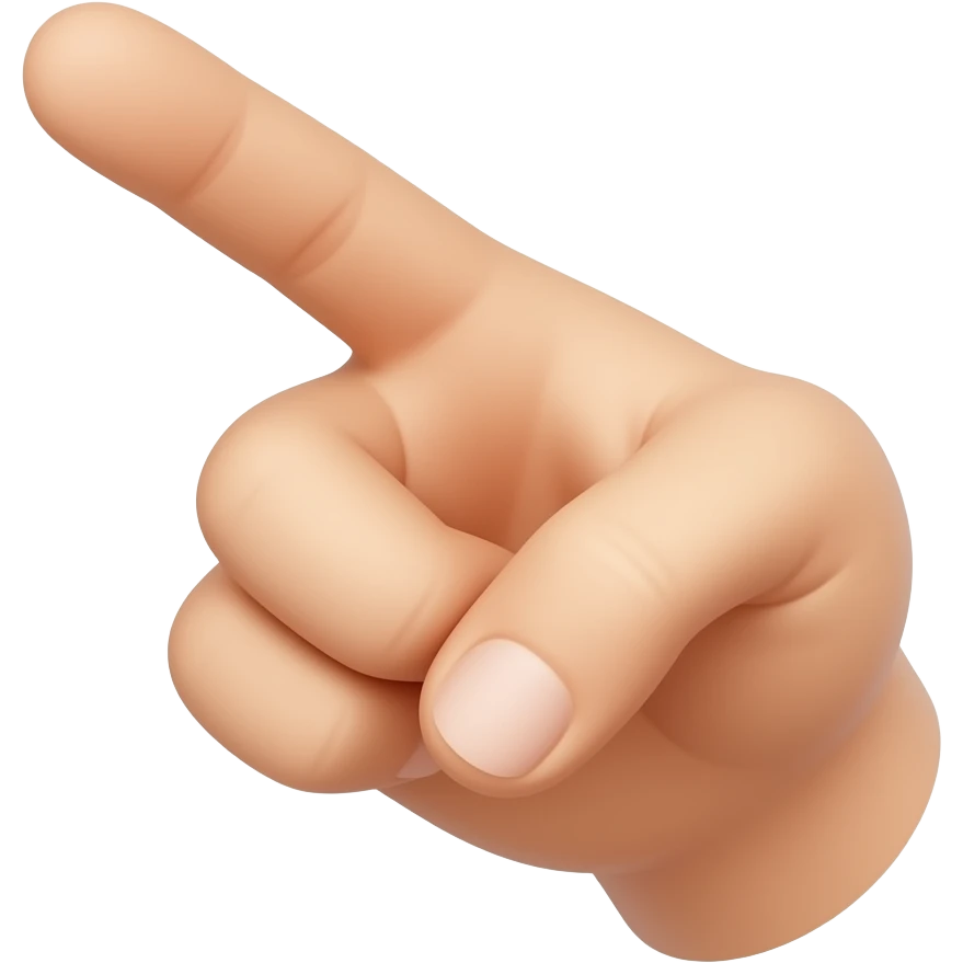 finger gesture showing how small emoji