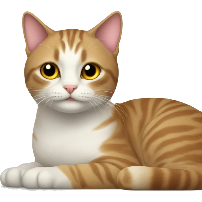 Cat with heurt emoji