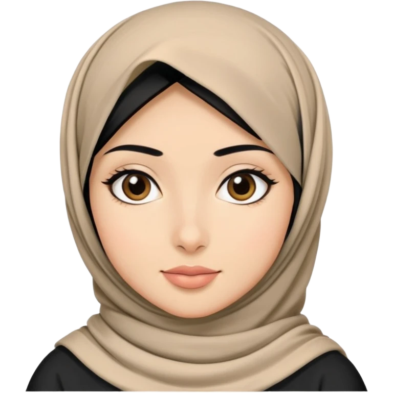 A halal girl and Black hair girl emoji