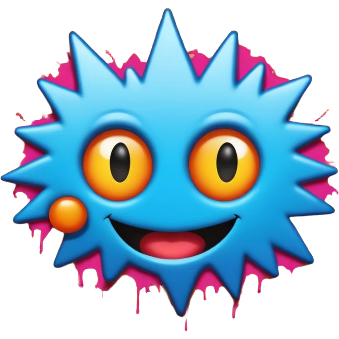 graffiti on a wall (camden market) emoji