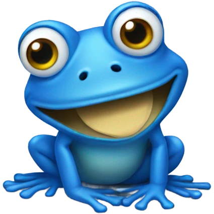 blue frog emoji