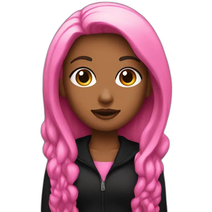 Pink and black sheisty  emoji