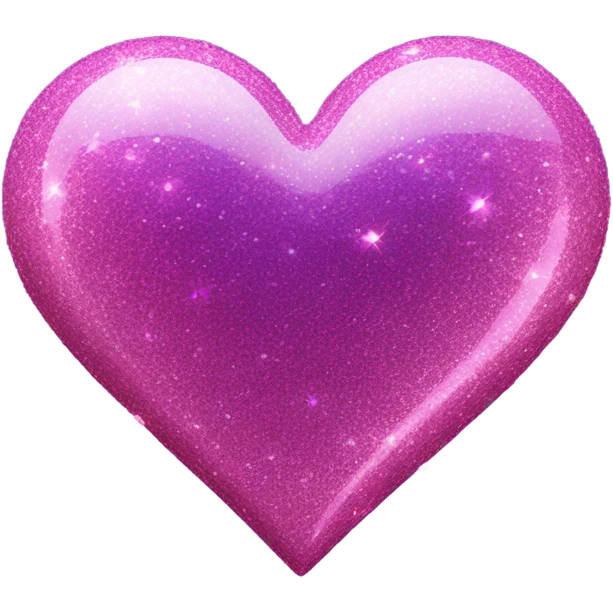 Pink and Purpl heart with glitter  emoji
