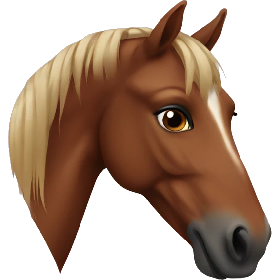 brown horse emoji