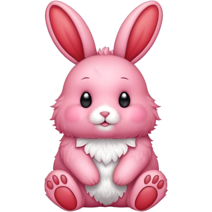 A strawberry bunny emoji