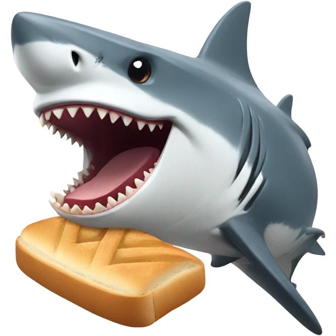 Sharks eating bread  emoji
