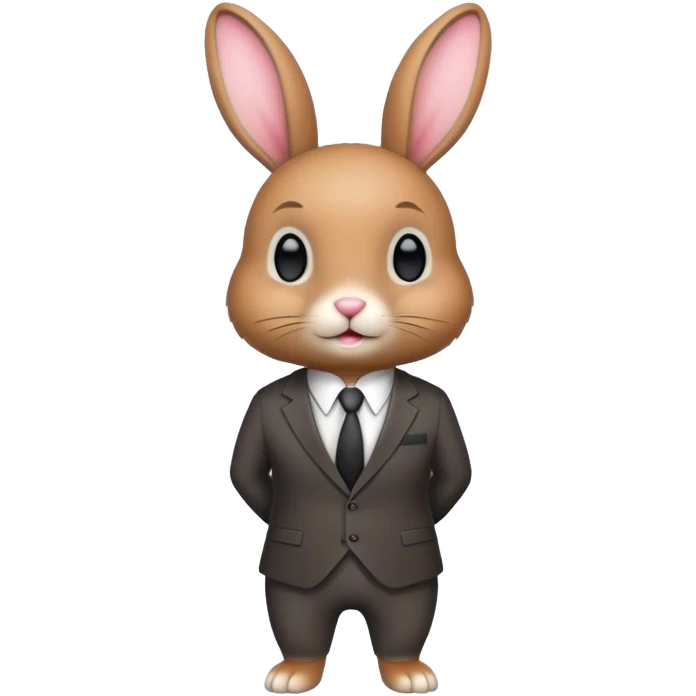 Bunny doing business emoji