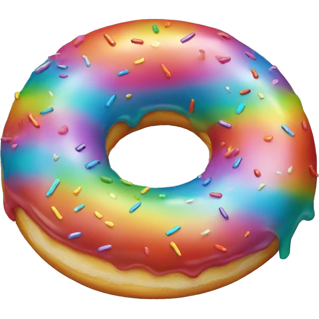 Rainbow donut  emoji