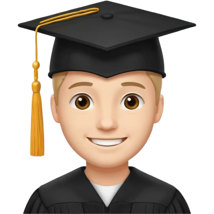 male university graduate emoji