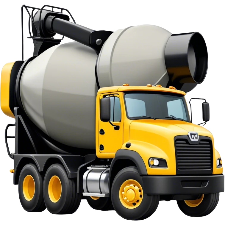 Cement Mixer - Mack Granite (Model Year: 2022) (Iconic colour: Yellow and black) emoji