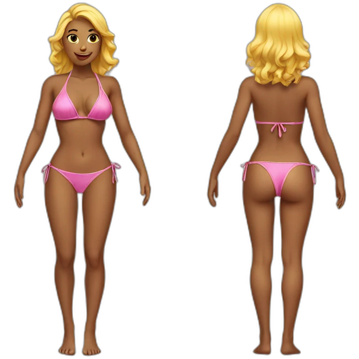 Sexy girl in bikini emoji