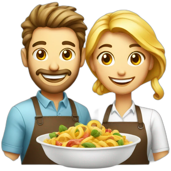 food photographers man and woman happy emoji
