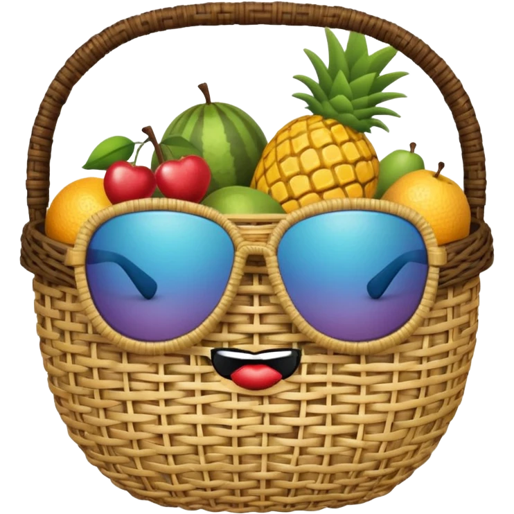 Fruit Holder with Sunglasses emoji