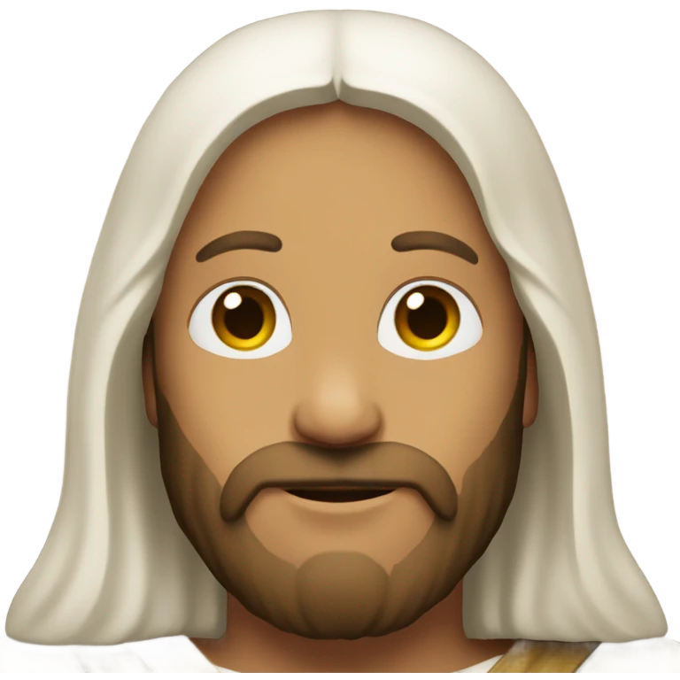 Jesus with a heart emoji