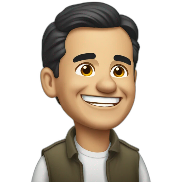 Pedro Sánchez laughing emoji