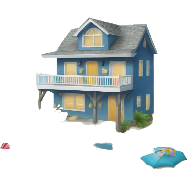 beach house emoji