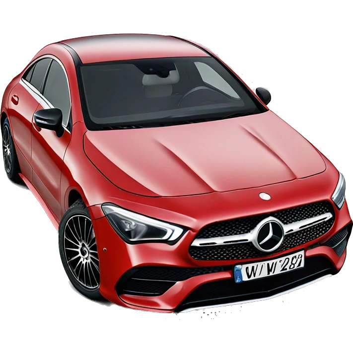 Mercedes cla 2022 red  new  emoji