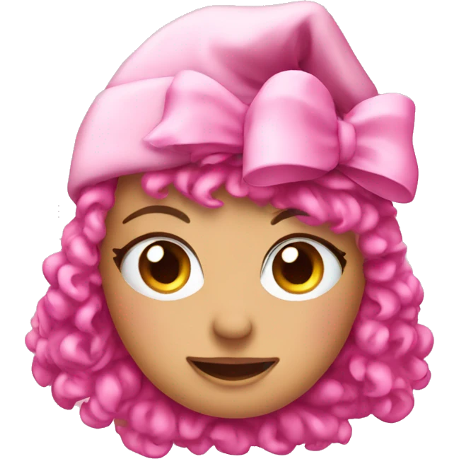 Pink Christmas with bows  emoji