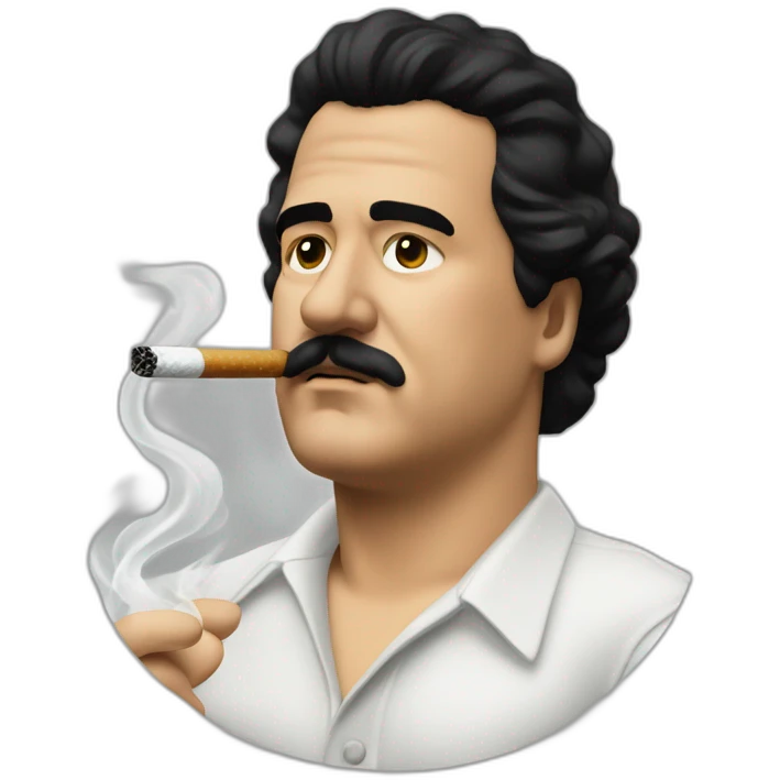 Pablo Escobar Smoking emoji