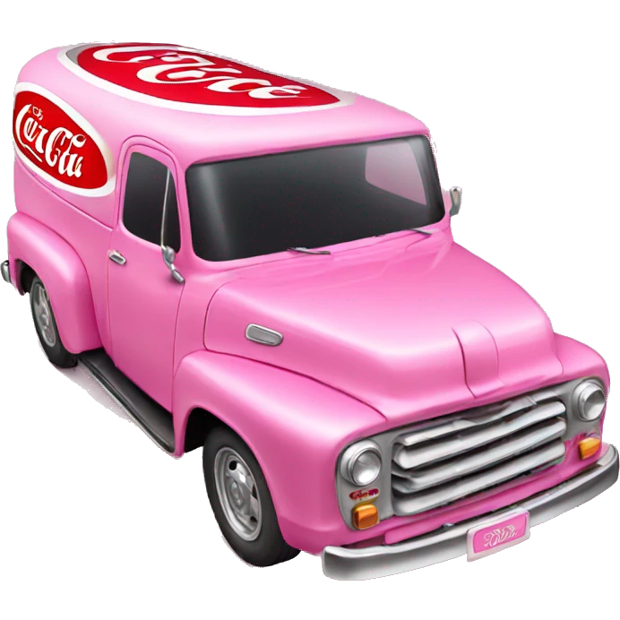 Coke car in pink  emoji