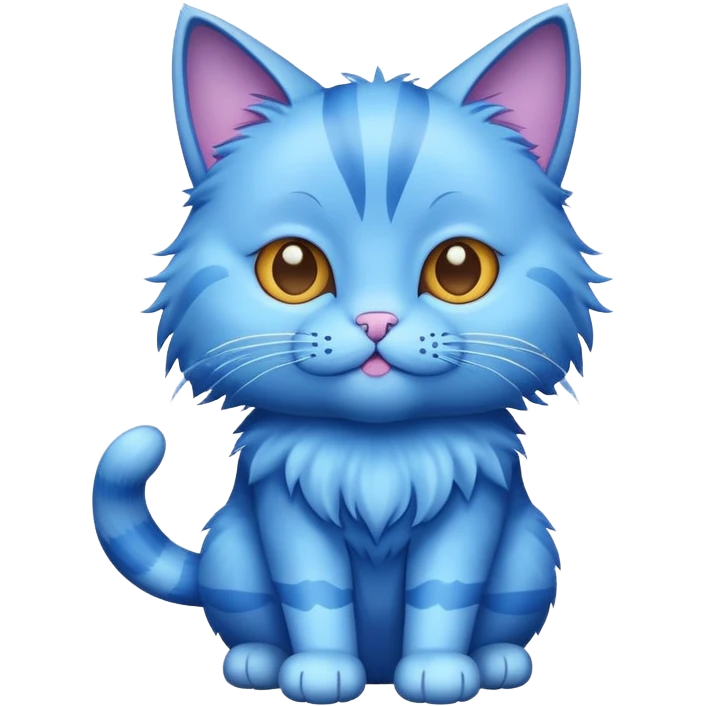 Blue cat emoji