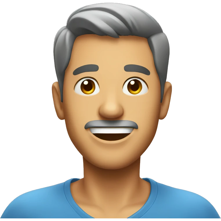 Man saying hi
 emoji