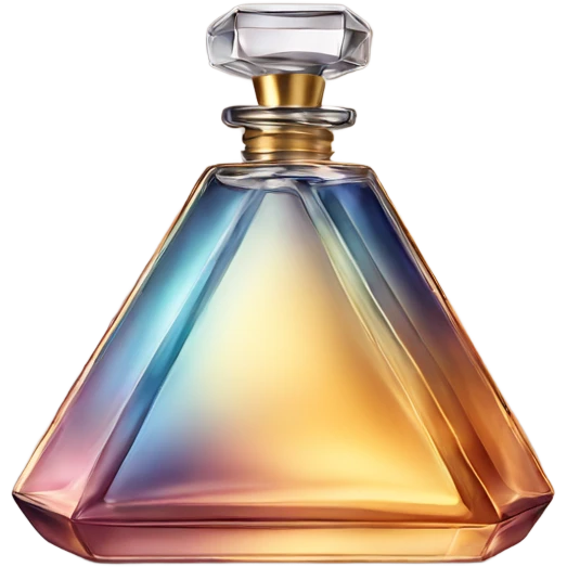 Luxury perfume bottle triangle men emoji