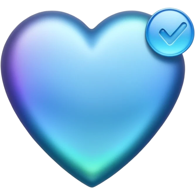 Blauer hacken emoji