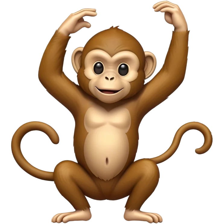 Monkey dabbing emoji